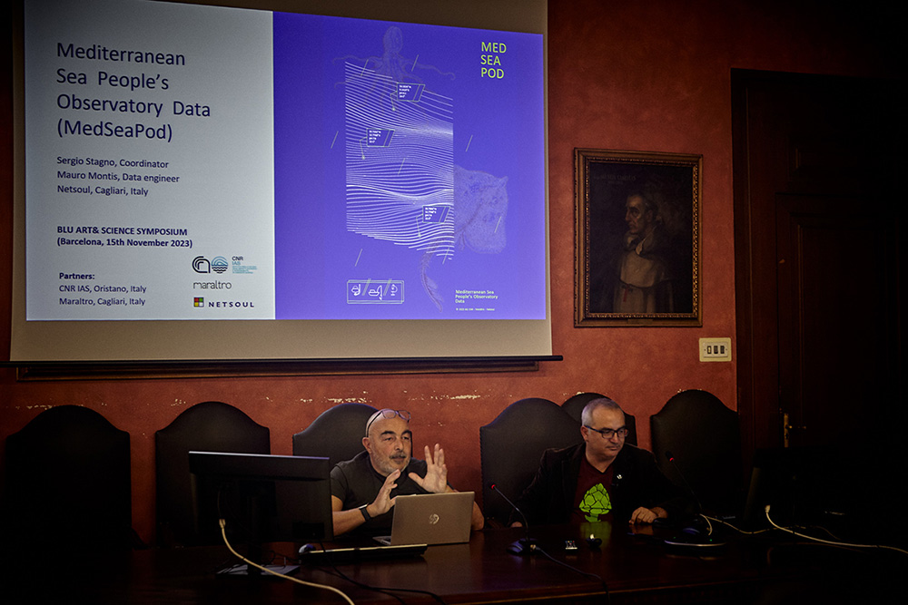 Un momento della presentazione del progetto MedSeaPodnella sala Sinibaldo della Facoltà Nautica di Barcellona